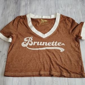 Mumu "Brunette" crop top